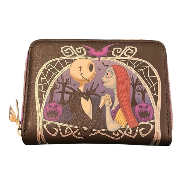 Loungefly Disney Jack & Sally Nightmare Before Christmas Wallet - Picture 2 of 4